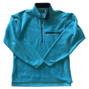 Marmot Men’s XL Vintage Teal Fleece 1/4 Zip Sweatshirt